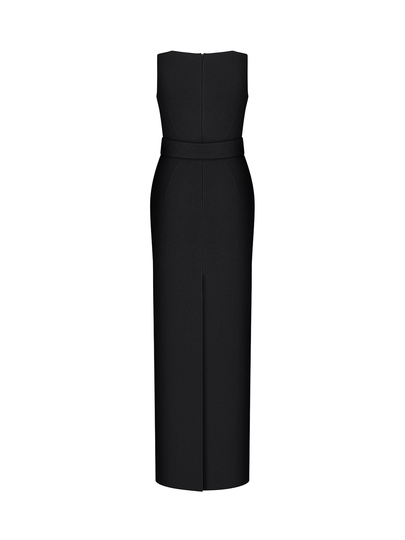 Black Maxi Dress with Belt Anastasiia Ivanova | Limited Edition New York ANASTASIIA IVANOVA Black Maxi Dress with Belt Anastasiia Ivanova | Limited Edition New York ANASTASIIA IVANOVA