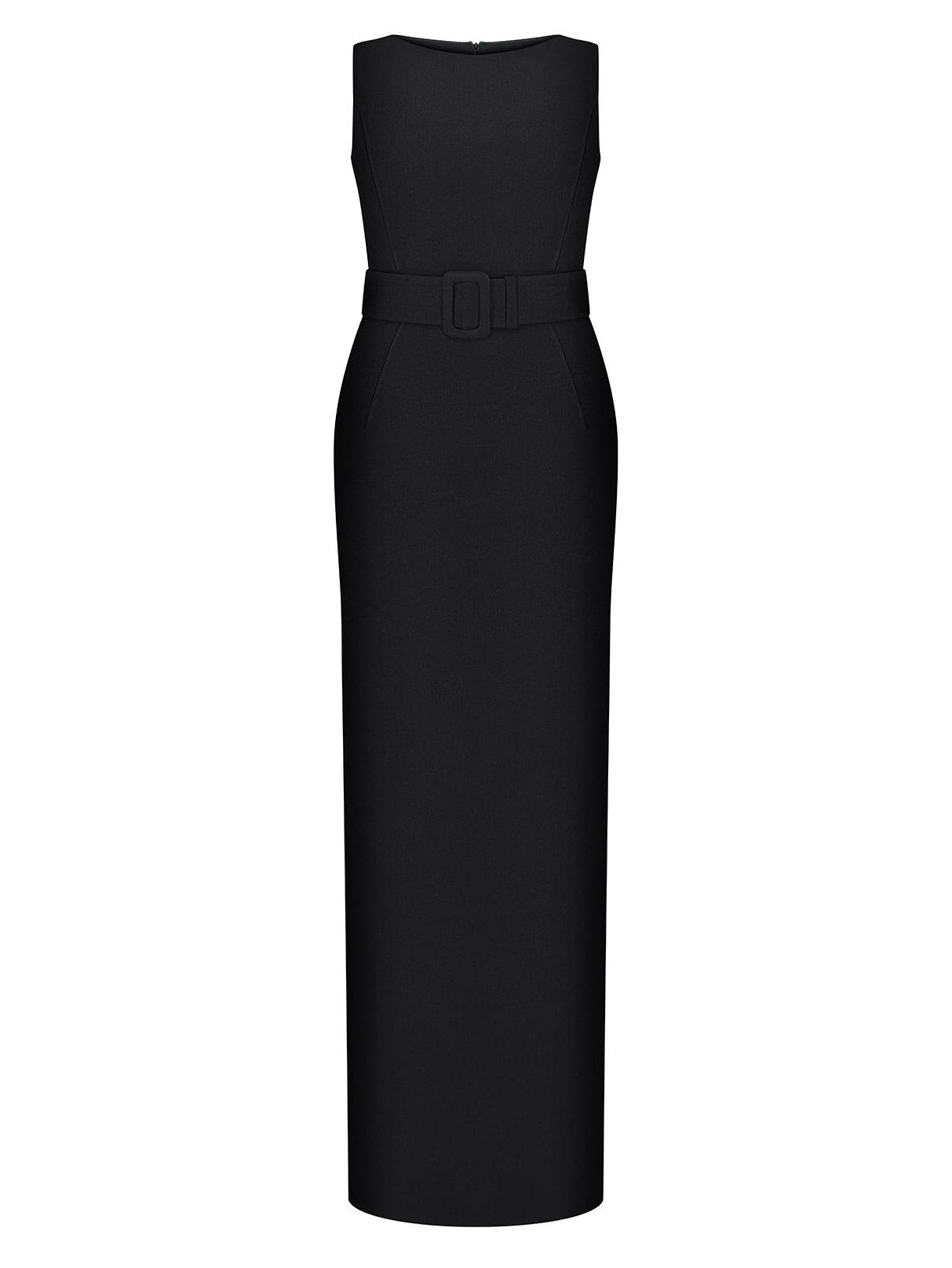 Black Maxi Dress with Belt Anastasiia Ivanova | Limited Edition New York Black / S Black Maxi Dress with Belt Anastasiia Ivanova | Limited Edition New York Black / S