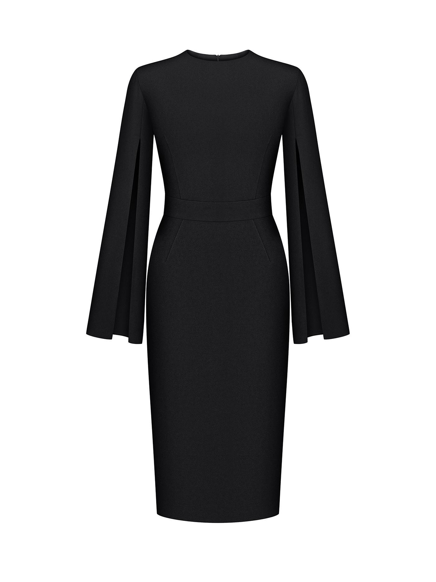 Sculpted Midi Dress | Designer Tailored Sheath XS / Off White Sculpted Midi Dress | Designer Tailored Sheath XS / Off White