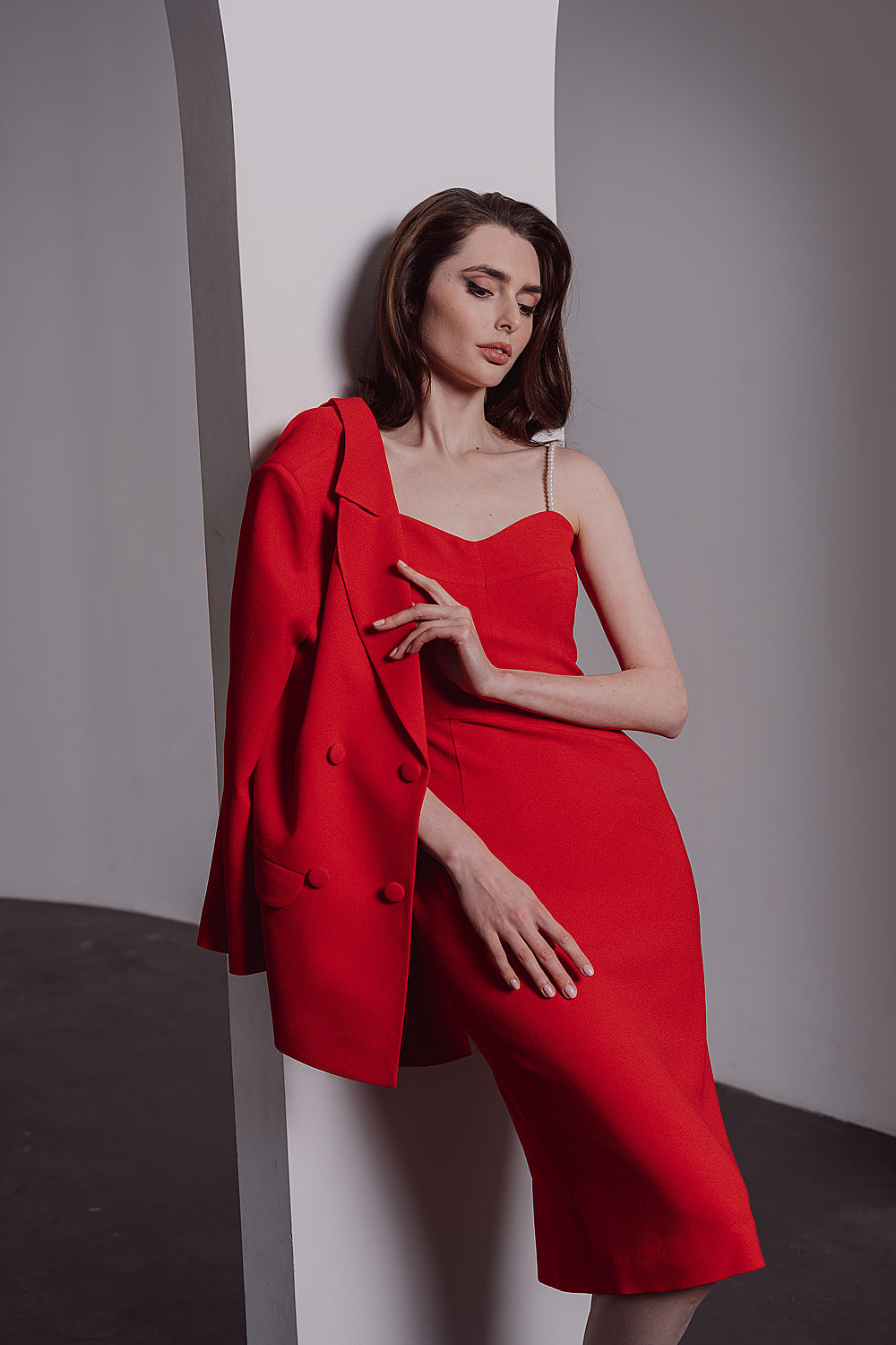The Signature Red Pearl Dress